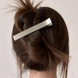Maxbell Hair Clip for Women Decorative Duckbill Clip for Thin Hair Curly Hair Makeup Silver
