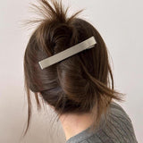 Maxbell Hair Clip for Women Decorative Duckbill Clip for Thin Hair Curly Hair Makeup Silver