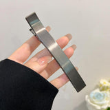 Maxbell Hair Clip for Women Decorative Duckbill Clip for Thin Hair Curly Hair Makeup Dark Gray