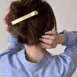 Maxbell Hair Clip for Women Decorative Duckbill Clip for Thin Hair Curly Hair Makeup Gold