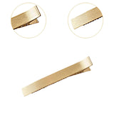 Maxbell Hair Clip for Women Decorative Duckbill Clip for Thin Hair Curly Hair Makeup Gold