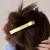 Maxbell Hair Clip for Women Decorative Duckbill Clip for Thin Hair Curly Hair Makeup Gold