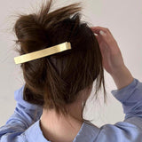 Maxbell Hair Clip for Women Decorative Duckbill Clip for Thin Hair Curly Hair Makeup Gold