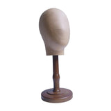 Maxbell Wig Display Head with Base for Shopping Mall Hairdresser Training Home Salon brown base