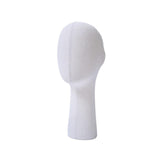 Mannequin Head Stand Display Styling Making Hats Cosmetology Wig Head Holder Linen