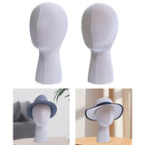 Mannequin Head Hat and Wig Display Stand for Glasses Wig Making Display Hats Linen