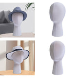 Mannequin Head Hat and Wig Display Stand for Glasses Wig Making Display Hats Linen