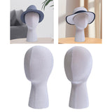 Mannequin Head Hat and Wig Display Stand for Glasses Wig Making Display Hats Linen