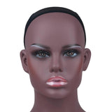 Female Mannequin Head with Shoulder for Wigs Display Making Earrings Scarves