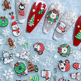 Maxbell 12x Christmas Nail Art Charms DIY Nail Crafts 3D Nail Charms for Women Girls