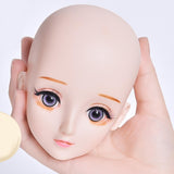 Eyelash Model Head Beauty Multipurpose Lightweight with Makeup Skinhead Doll