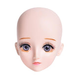 Eyelash Model Head Beauty Multipurpose Lightweight with Makeup Skinhead Doll