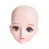 Eyelash Model Head Beauty Multipurpose Lightweight with Makeup Skinhead Doll