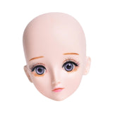 Eyelash Model Head Beauty Multipurpose Lightweight with Makeup Skinhead Doll