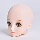 Eyelash Model Head Beauty Multipurpose Lightweight with Makeup Skinhead Doll