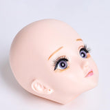 Eyelash Model Head Beauty Multipurpose Lightweight with Makeup Skinhead Doll