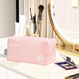 Maxbell Travel Toiletry Bag with Handle Storage Bag Travel Accessories for Beach Gym pink