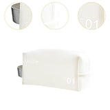 Maxbell Travel Toiletry Bag with Handle Storage Bag Travel Accessories for Beach Gym white