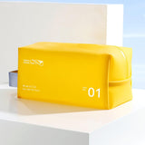 Maxbell Travel Toiletry Bag with Handle Storage Bag Travel Accessories for Beach Gym yellow