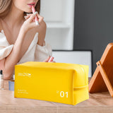 Maxbell Travel Toiletry Bag with Handle Storage Bag Travel Accessories for Beach Gym yellow