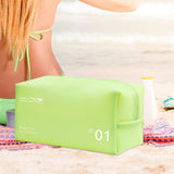 Maxbell Travel Toiletry Bag with Handle Storage Bag Travel Accessories for Beach Gym light green