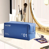 Maxbell Travel Toiletry Bag with Handle Storage Bag Travel Accessories for Beach Gym navy blue