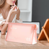 Maxbell Travel Toiletry Bag with Handle Storage Bag Travel Accessories for Beach Gym pink horizontal