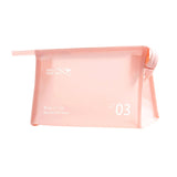 Maxbell Travel Toiletry Bag with Handle Storage Bag Travel Accessories for Beach Gym pink horizontal