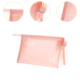 Maxbell Travel Toiletry Bag with Handle Storage Bag Travel Accessories for Beach Gym pink horizontal