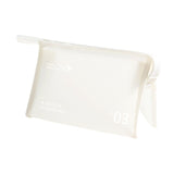 Maxbell Travel Toiletry Bag with Handle Storage Bag Travel Accessories for Beach Gym white horizontal