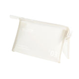 Maxbell Travel Toiletry Bag with Handle Storage Bag Travel Accessories for Beach Gym white horizontal