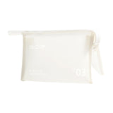 Maxbell Travel Toiletry Bag with Handle Storage Bag Travel Accessories for Beach Gym white horizontal