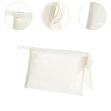 Maxbell Travel Toiletry Bag with Handle Storage Bag Travel Accessories for Beach Gym white horizontal