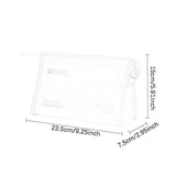 Maxbell Travel Toiletry Bag with Handle Storage Bag Travel Accessories for Beach Gym white horizontal