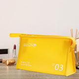 Maxbell Travel Toiletry Bag with Handle Storage Bag Travel Accessories for Beach Gym yellow horizontal