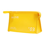 Maxbell Travel Toiletry Bag with Handle Storage Bag Travel Accessories for Beach Gym yellow horizontal