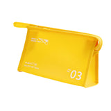 Maxbell Travel Toiletry Bag with Handle Storage Bag Travel Accessories for Beach Gym yellow horizontal