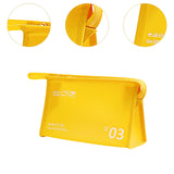 Maxbell Travel Toiletry Bag with Handle Storage Bag Travel Accessories for Beach Gym yellow horizontal