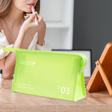 Maxbell Travel Toiletry Bag with Handle Storage Bag Travel Accessories for Beach Gym green horizontal