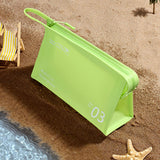 Maxbell Travel Toiletry Bag with Handle Storage Bag Travel Accessories for Beach Gym green horizontal