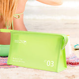 Maxbell Travel Toiletry Bag with Handle Storage Bag Travel Accessories for Beach Gym green horizontal