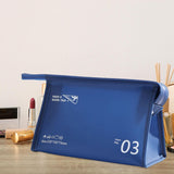 Maxbell Travel Toiletry Bag with Handle Storage Bag Travel Accessories for Beach Gym navy horizontal