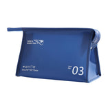 Maxbell Travel Toiletry Bag with Handle Storage Bag Travel Accessories for Beach Gym navy horizontal