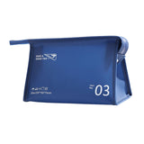 Maxbell Travel Toiletry Bag with Handle Storage Bag Travel Accessories for Beach Gym navy horizontal