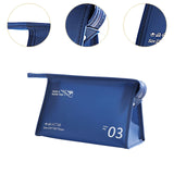 Maxbell Travel Toiletry Bag with Handle Storage Bag Travel Accessories for Beach Gym navy horizontal