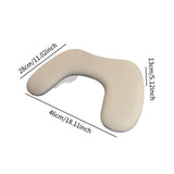 Maxbell Salon Nail Art Hand Rest Butterfly Hand Rest Nail Art Hand Holder Home Gifts Milk coffee color