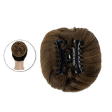 Maxbell Messy Bun Hair Piece Clip Grab Clip Hair Extension Clip for Girls Adding Bun