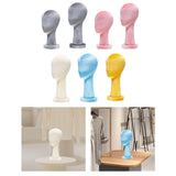 Mannequin Head Hat Holder Hat Display Stand for Styling Headdress Home Decor Height 40cm Apricot