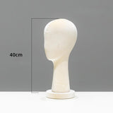 Mannequin Head Hat Holder Hat Display Stand for Styling Headdress Home Decor Height 40cm Apricot