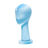 Mannequin Head Hat Holder Hat Display Stand for Styling Headdress Home Decor Height 40cm Blue